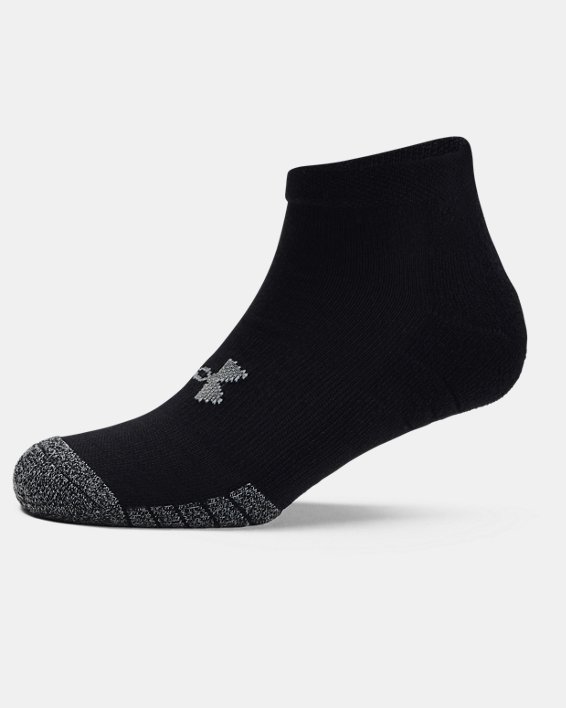 3 paires de chaussettes basses HeatGear® pour adulte, Black, pdpMainDesktop image number 4